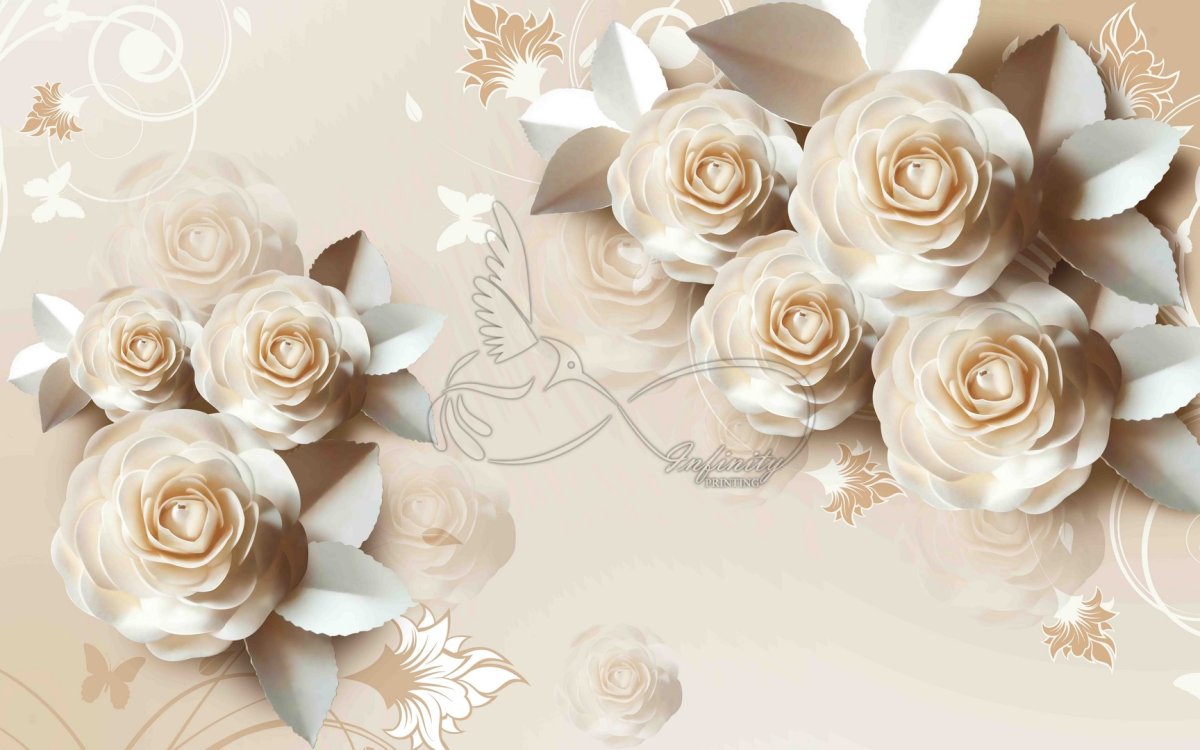 Обои кремового цвета