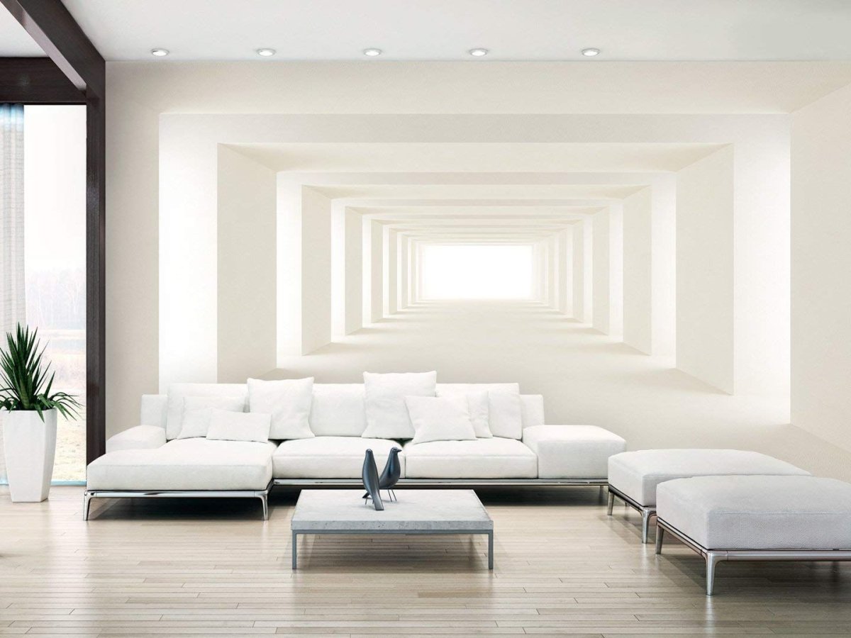 Фотообои с перспективой в интерьере