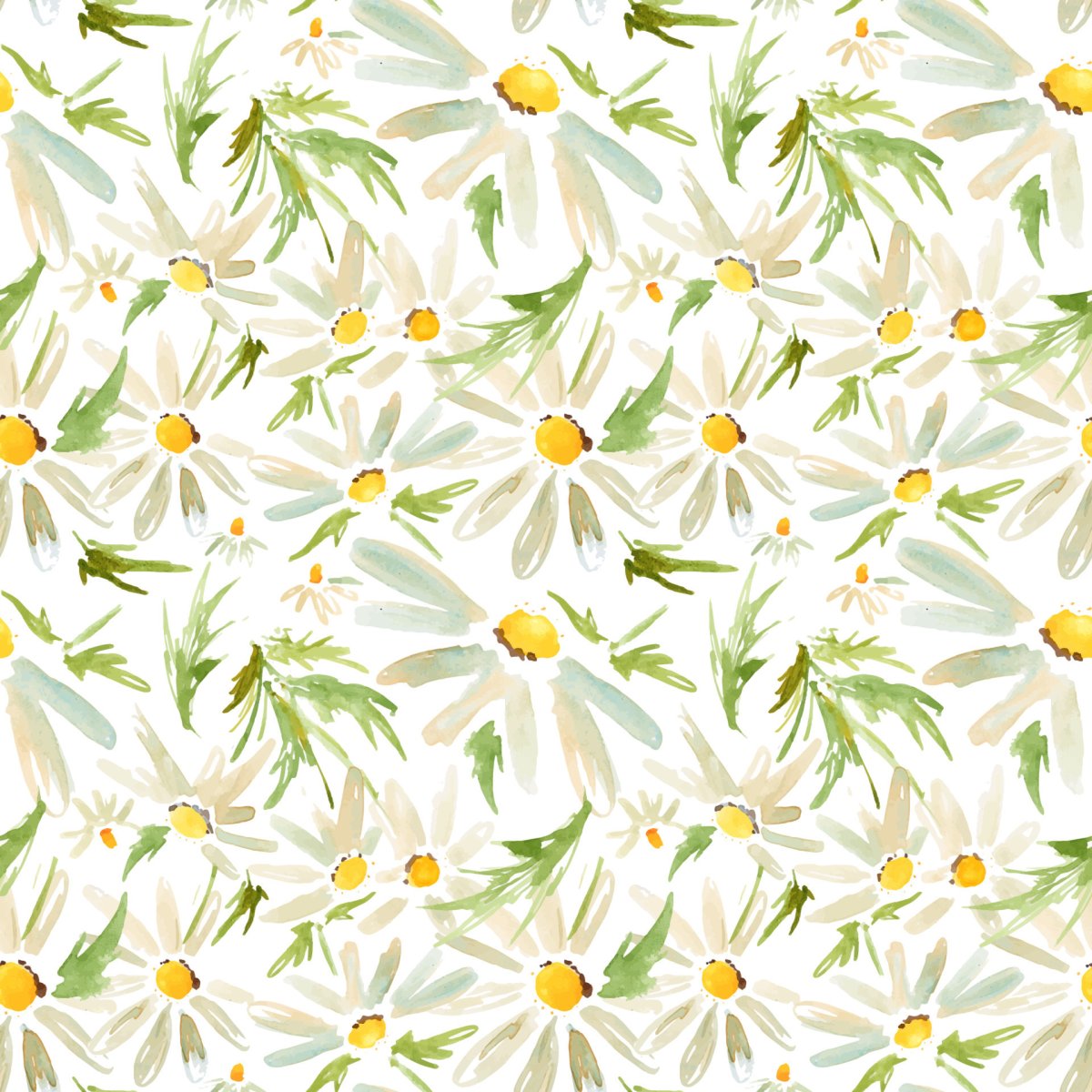 Принт ромашки