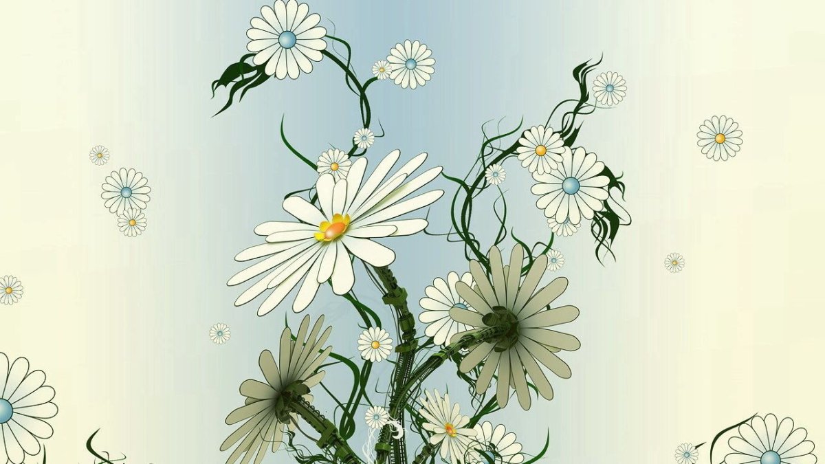 Фотообои полевые цветы