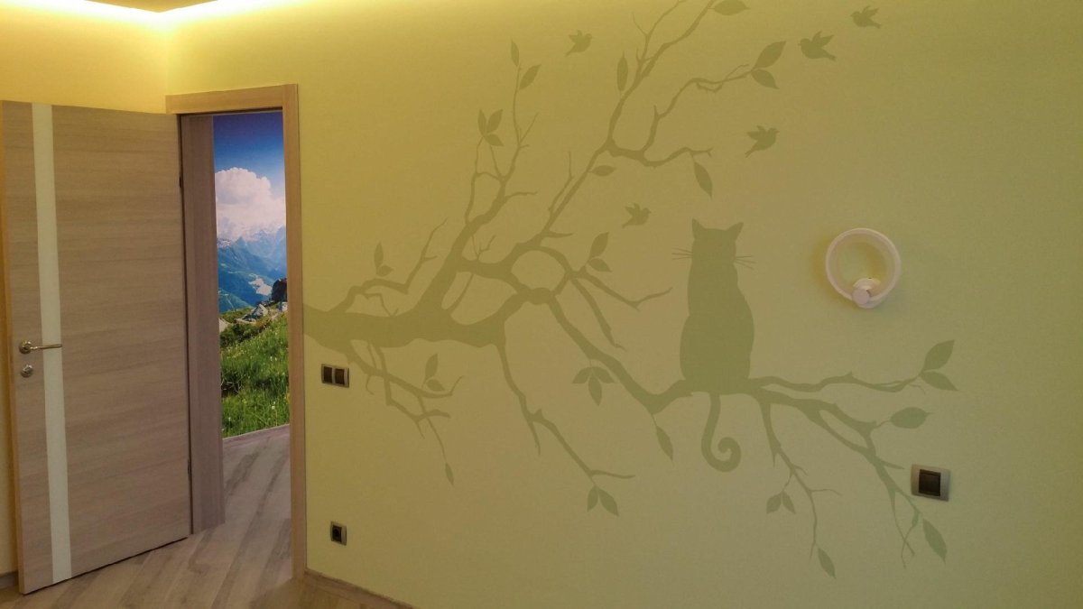 Покрашенные стены