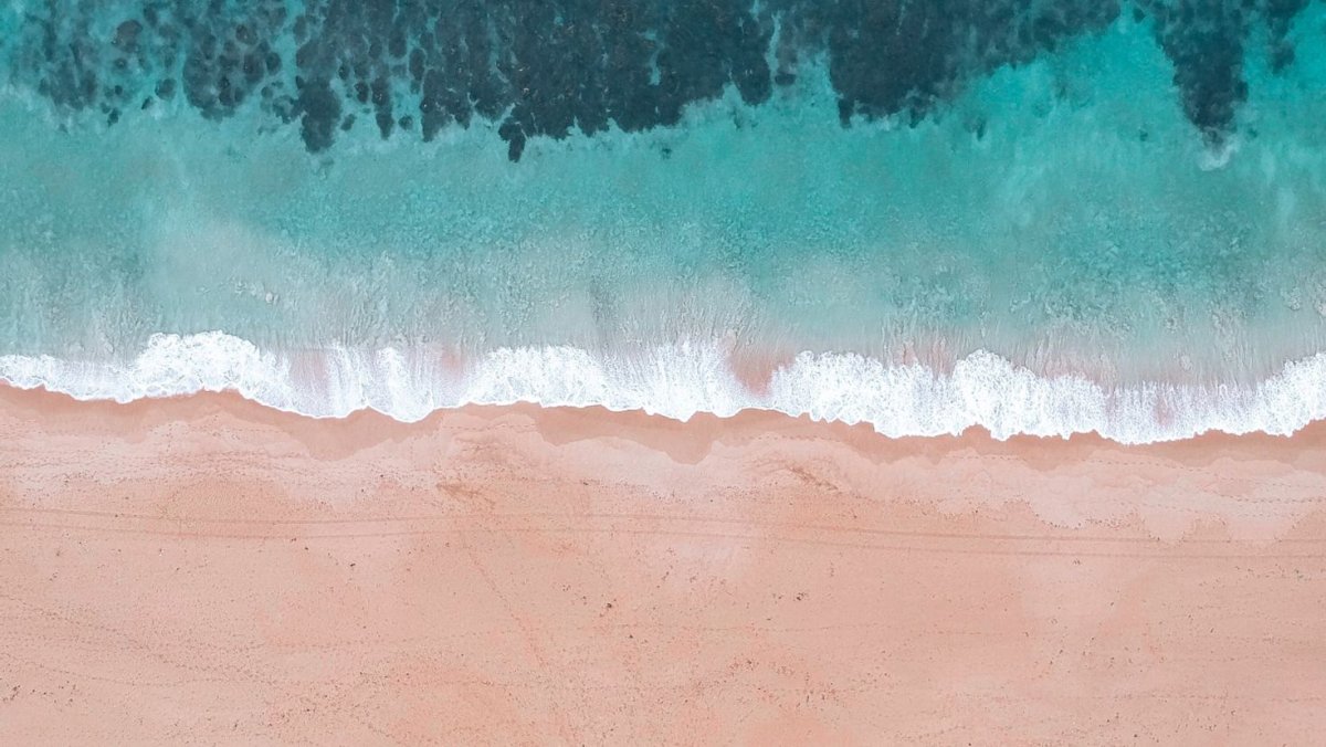 Море пляж вид сверху