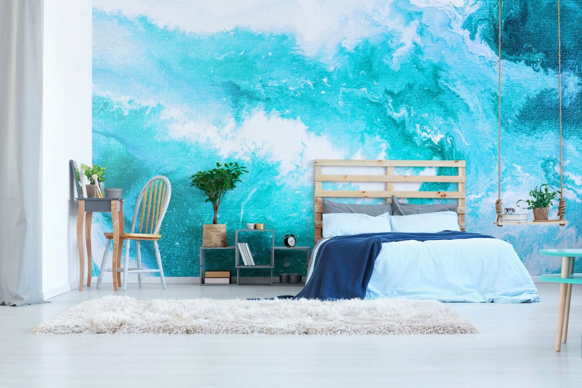 Морские фотообои в интерьере