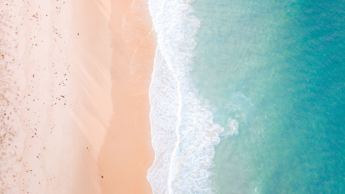 Море пляж вид сверху