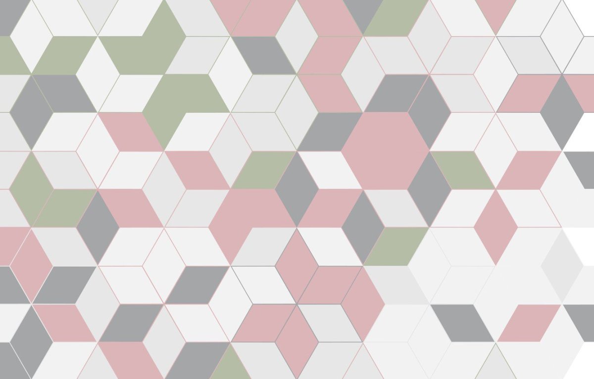 Серые обои с геометрическим рисунком