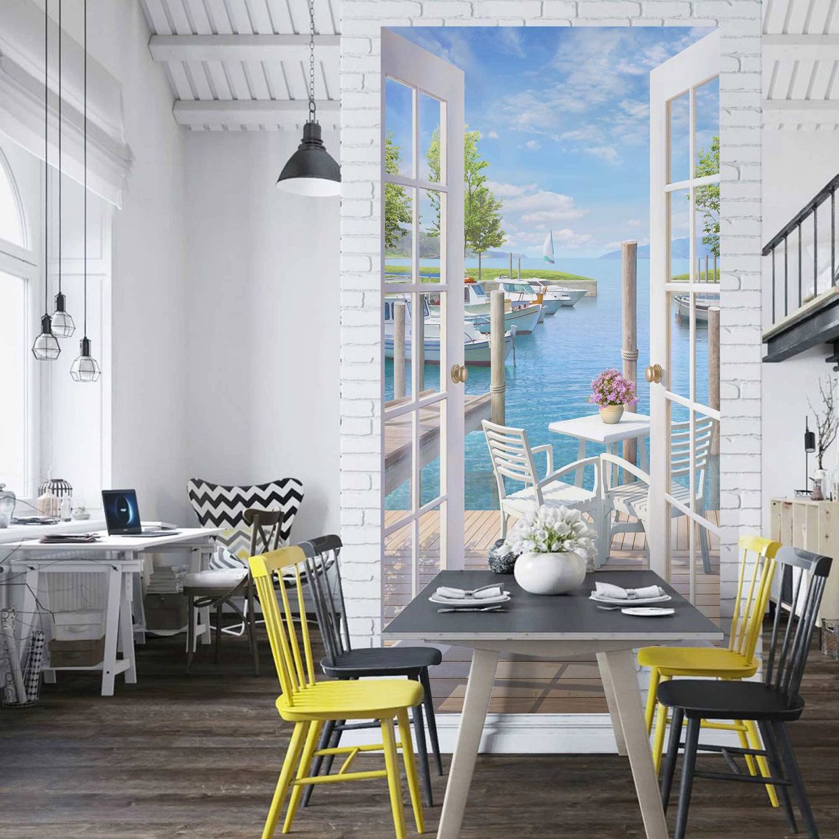 Обои на кухню расширяющие пространство