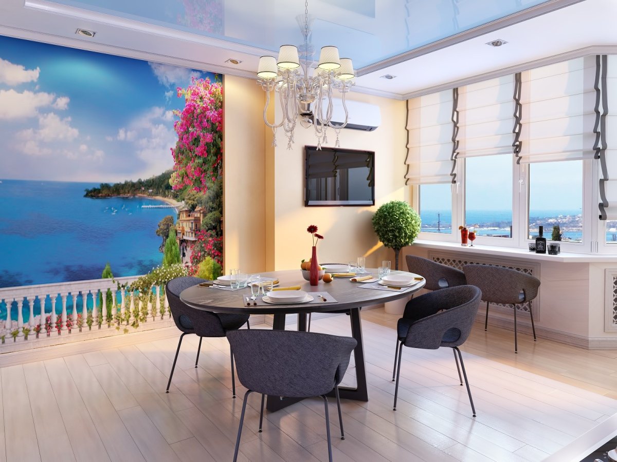 Фотообои в интерьере