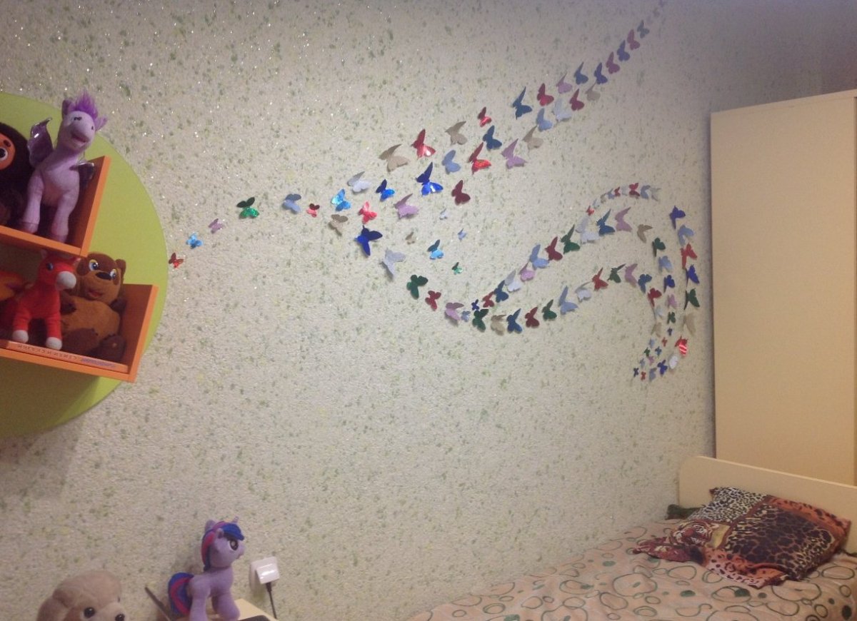 Жидкие обои в интерьере детской