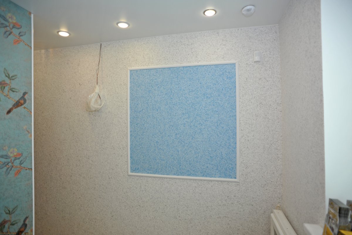 Комбинирование жидких обоев