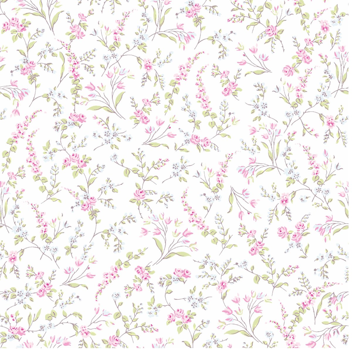 Бумага для скрапбукинга с мелкими цветами