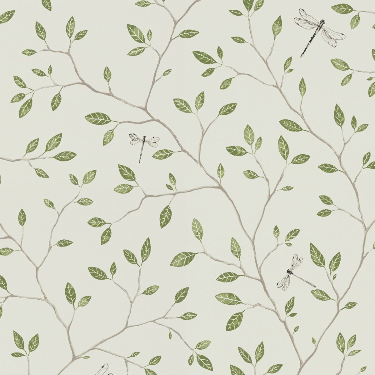 Обои с растительным рисунком