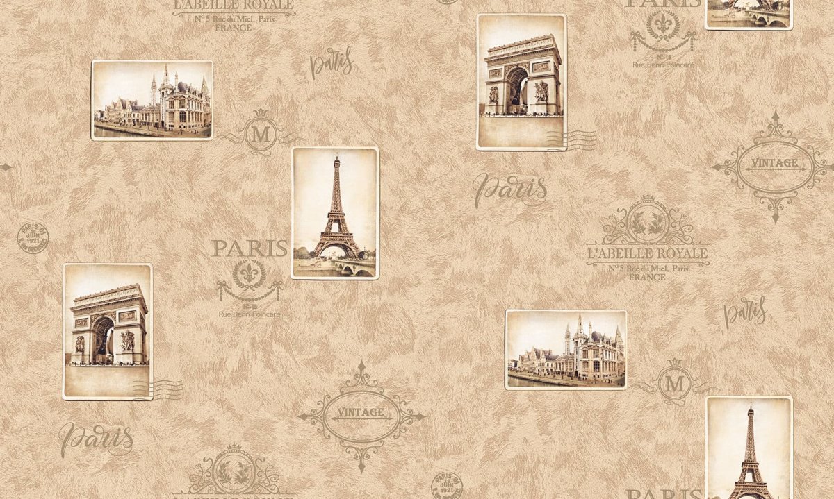 Обои Париж 1.06х10 м цвет бежевый vs188177