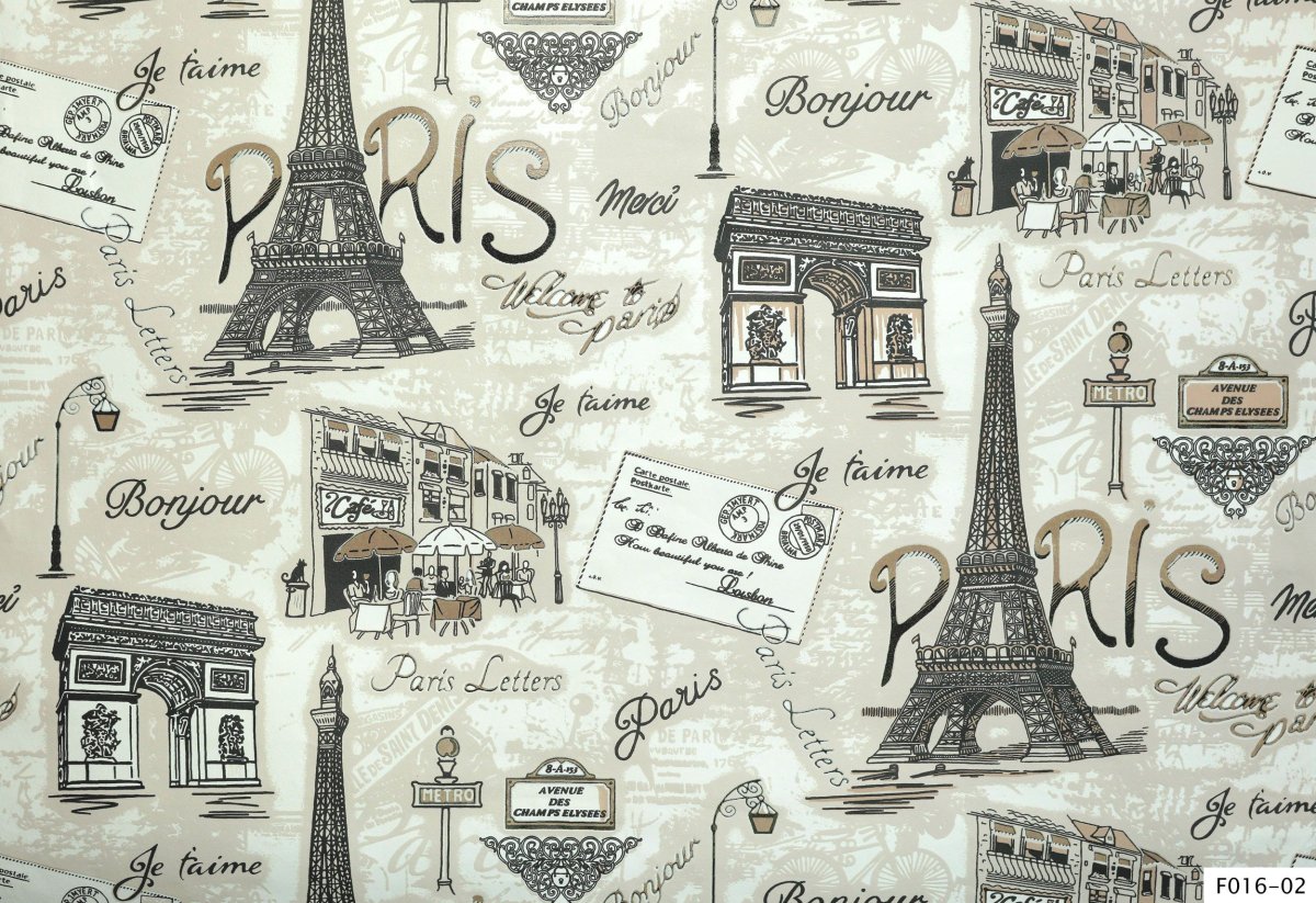 Обои Париж для стен на кухне