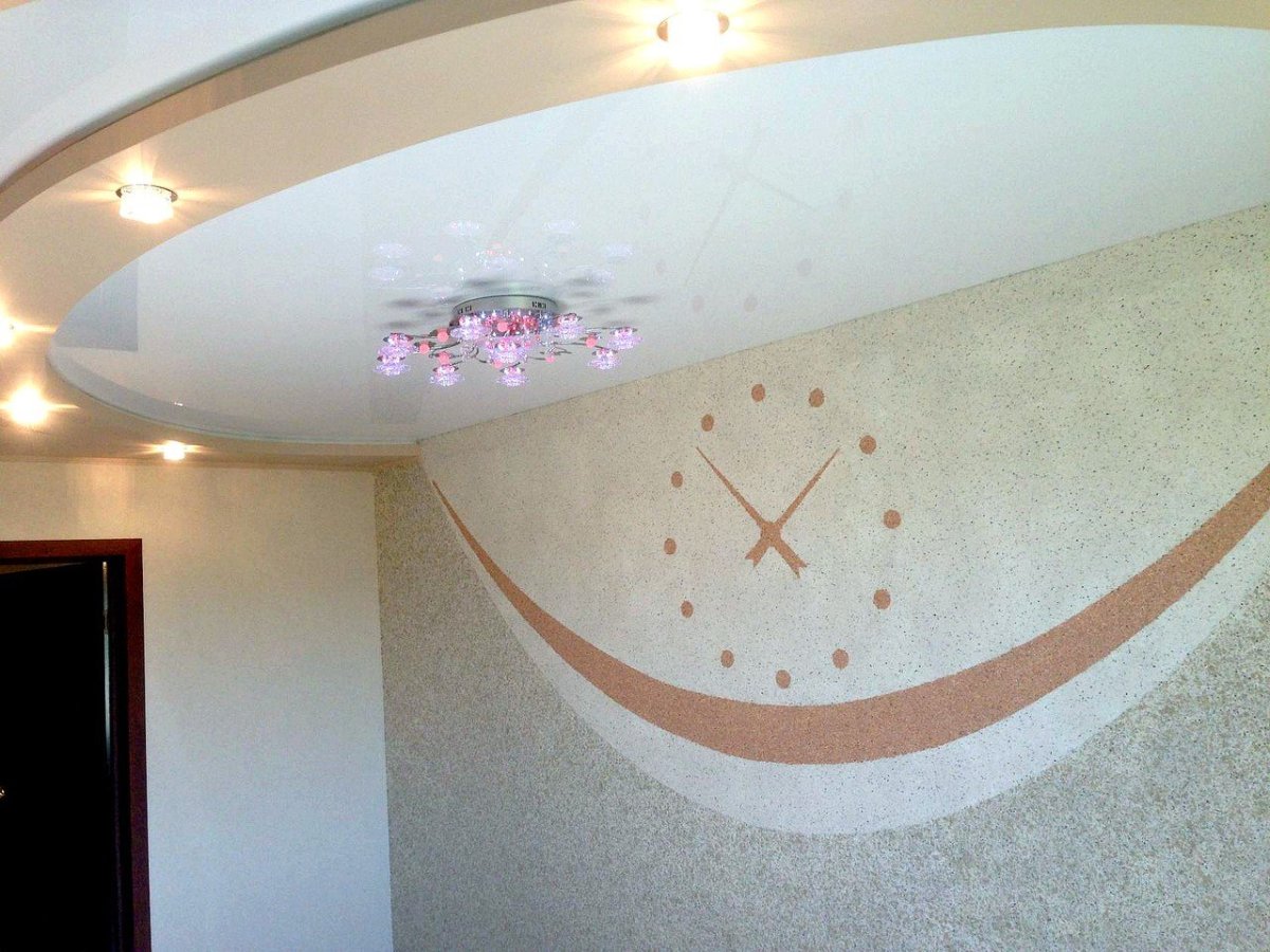 Жидкие обои на потолок