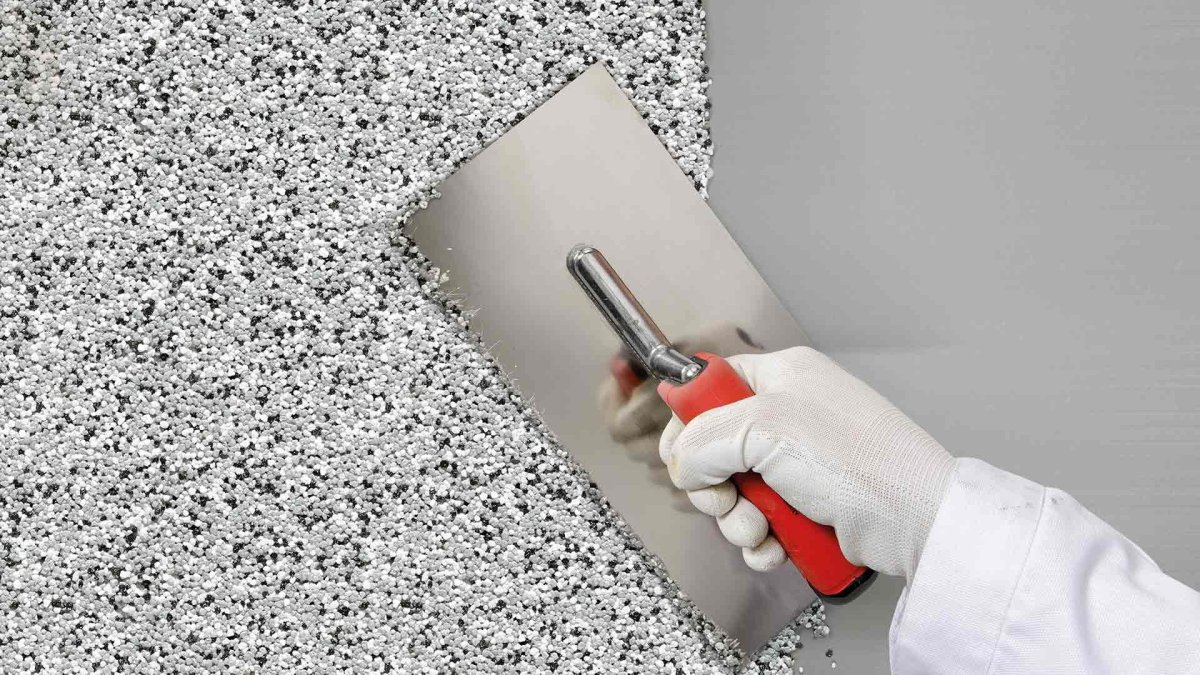 Штукатурка стен крошкой