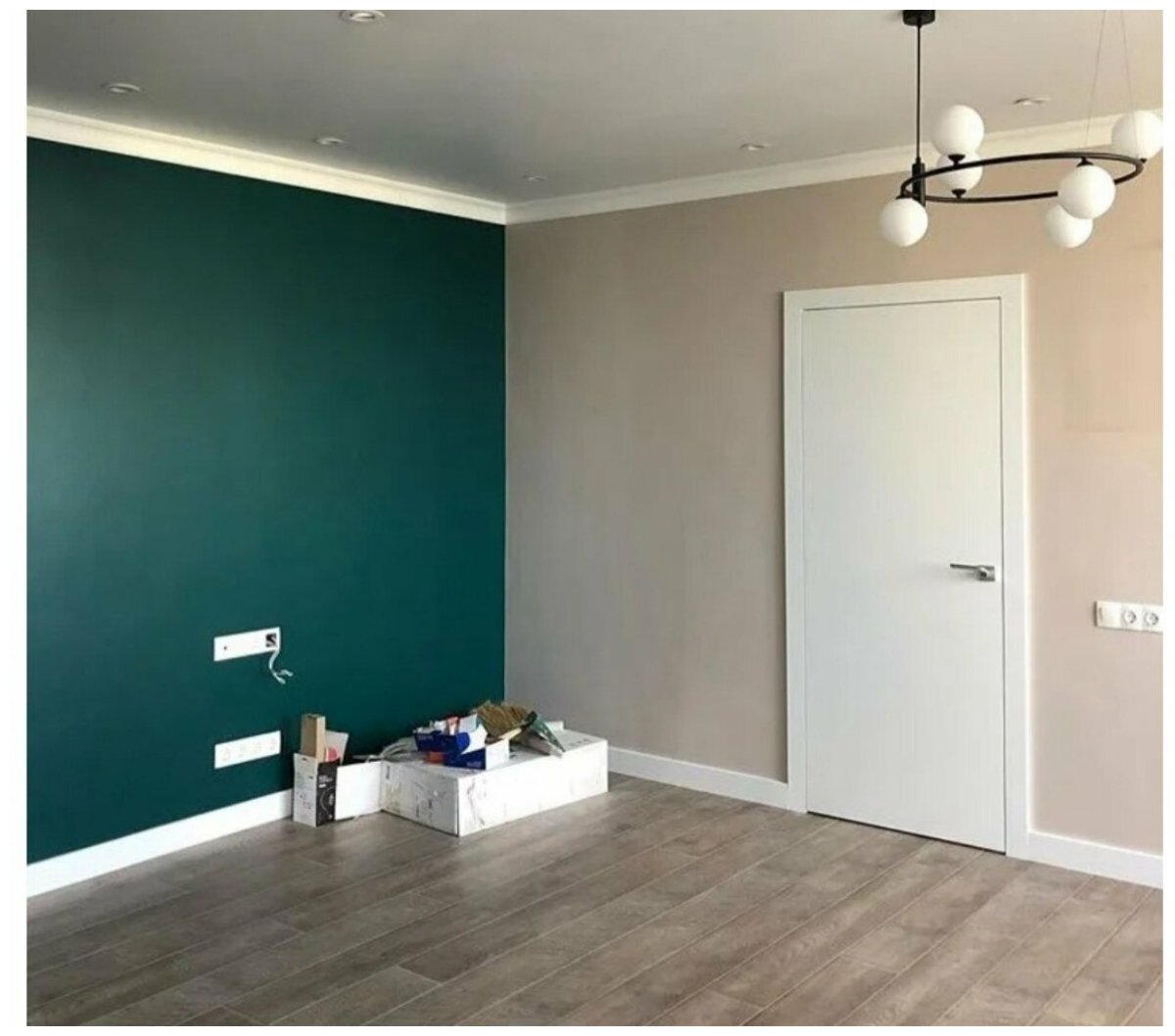 Крашеные стены в квартире