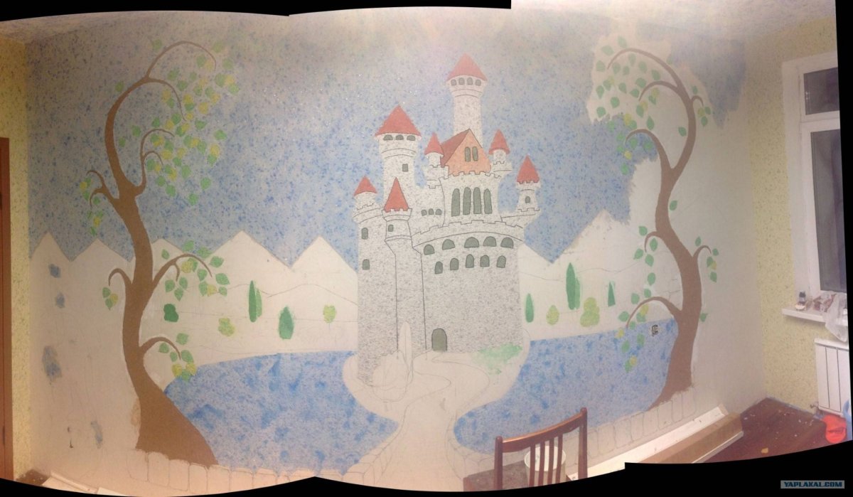 Рисунки в детскую жидкие обои