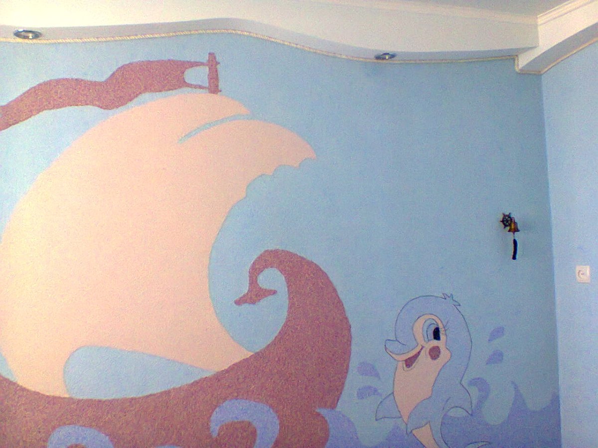 Рисунки в детскую жидкие обои