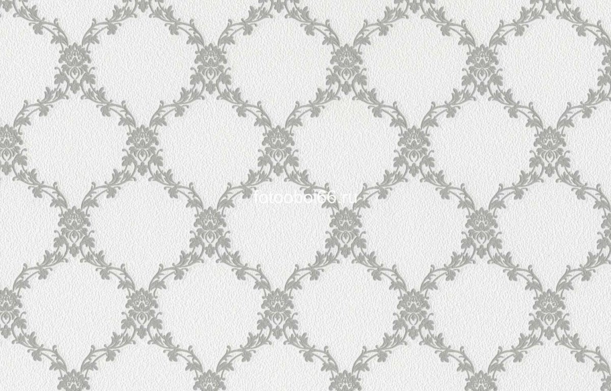 Обои флизелиновые BELVINIL Арабеска 0291-21 х 9 белые 1.06 м