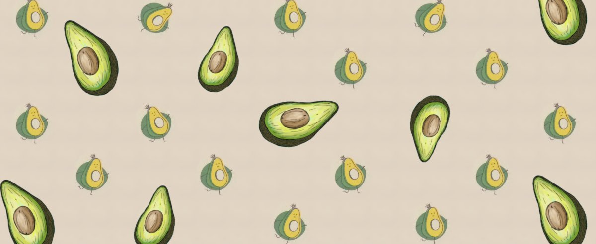 Обои с авокадо
