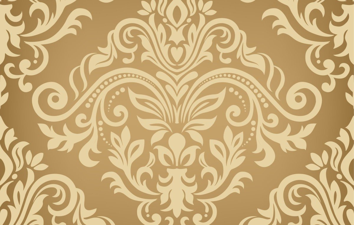 Обои под золото