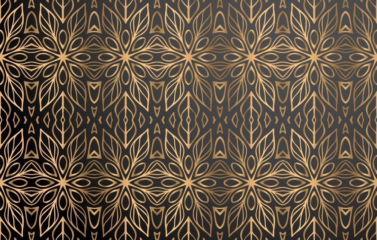 Золотой узор паттерн