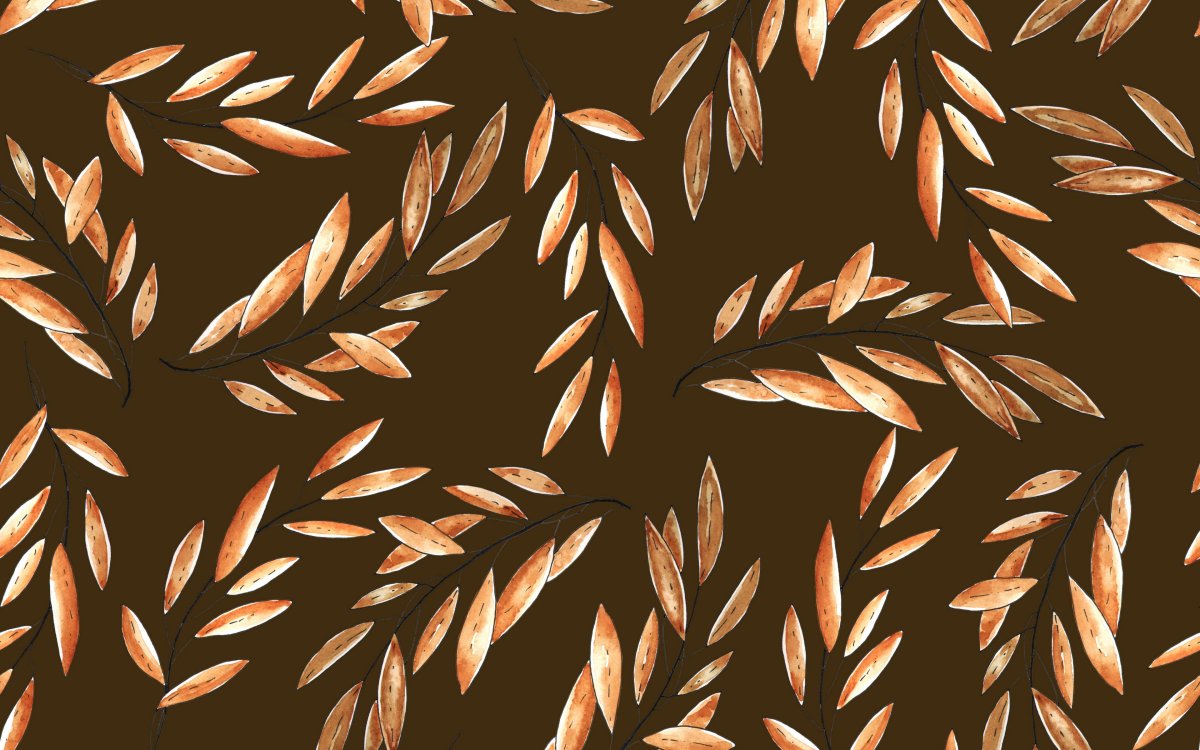 Обои с веточками и листочками