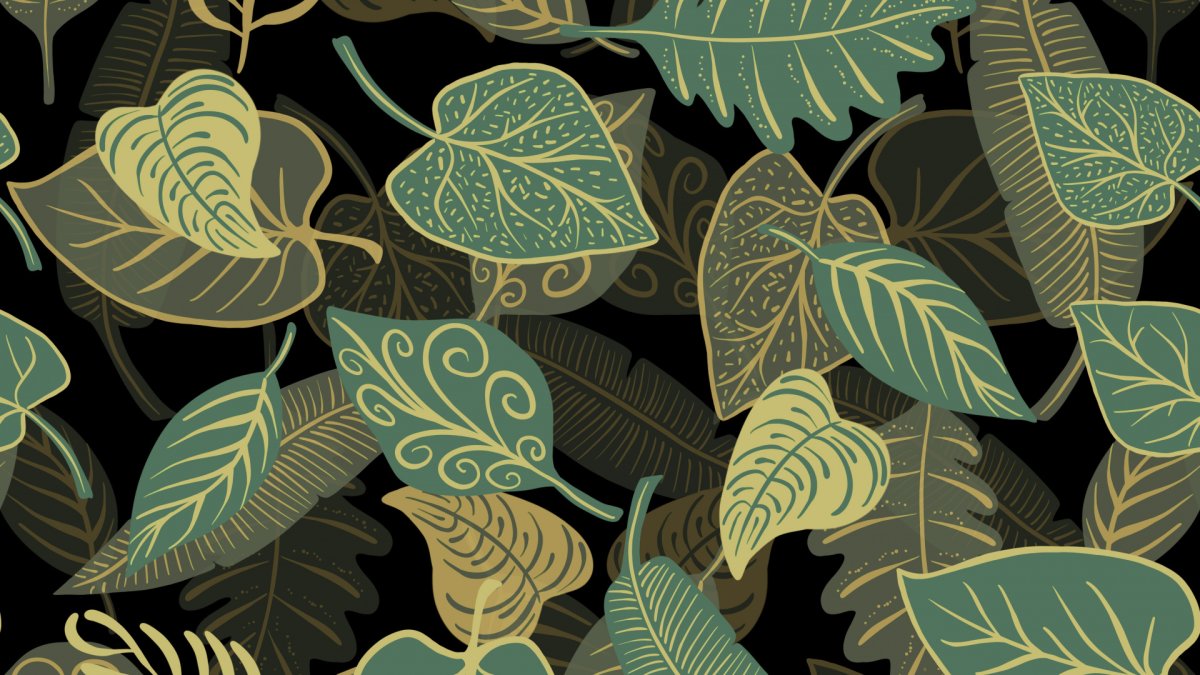 Тропические листья