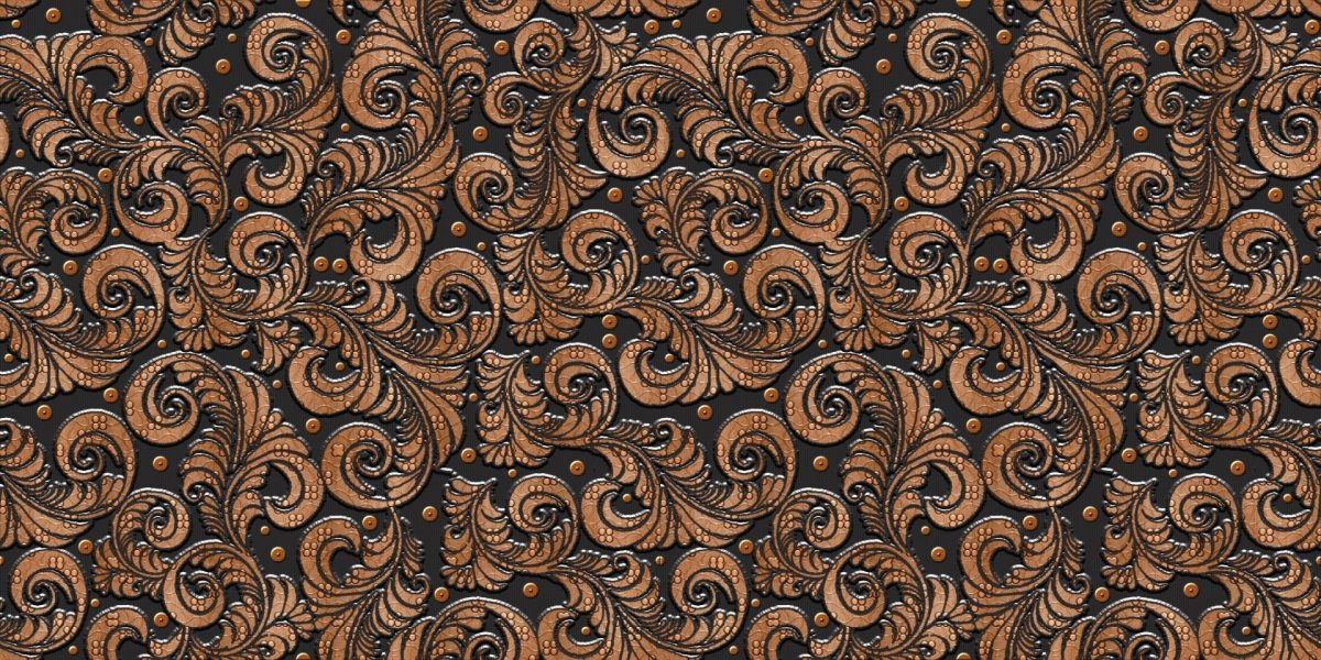 Коричневый фон с узорами