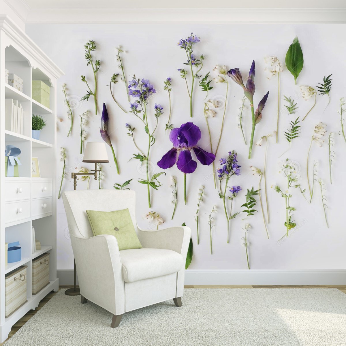 Фотообои полевые цветы на стену