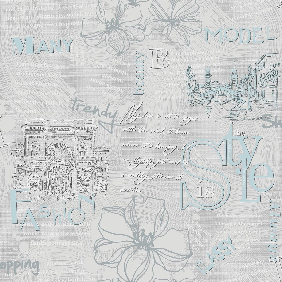 Обои бумажные дуплекс Глория узор 1022-010 0,53х10 м