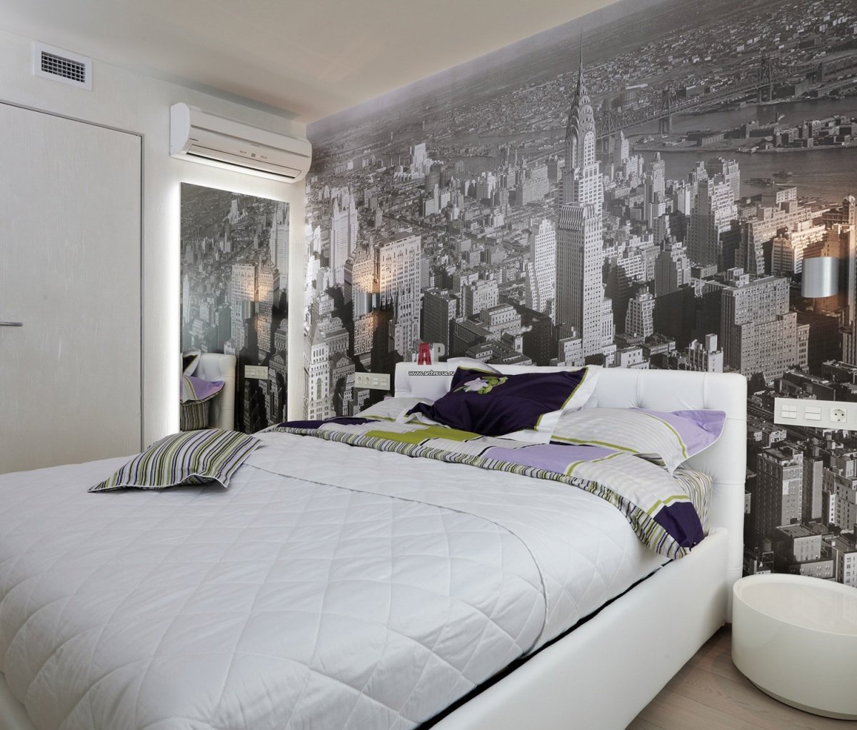 Дизайнерские фотообои для спальни