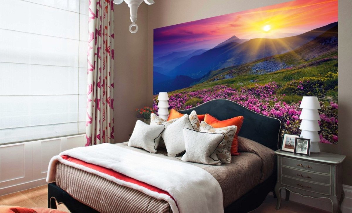 Красивые фотообои в спальню