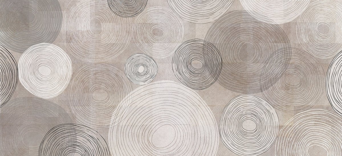 Обои с кругами для стен