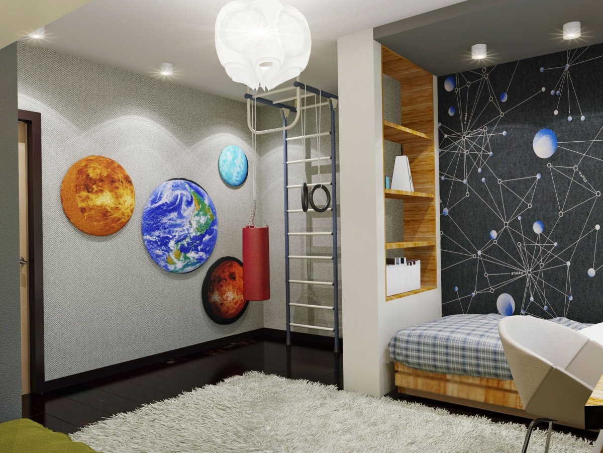 Комната в космическом стиле
