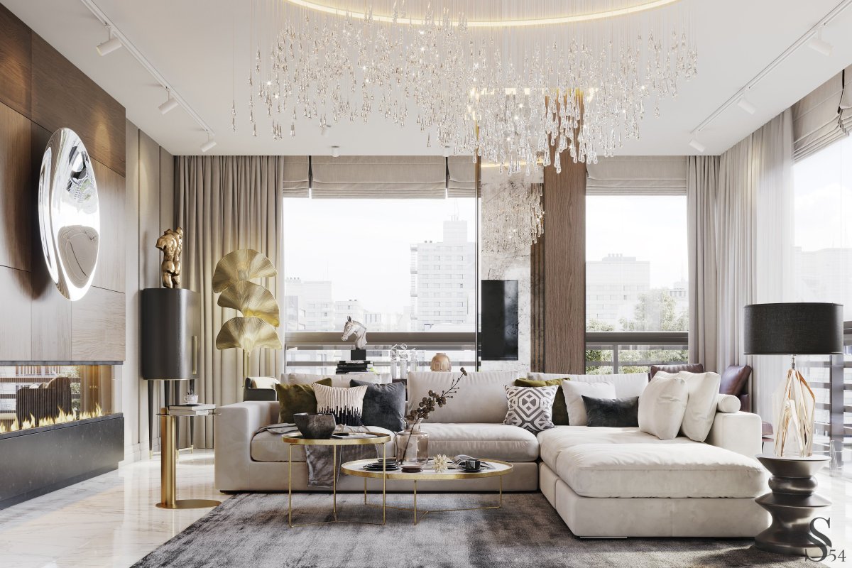 Интерьер гостиной 2022