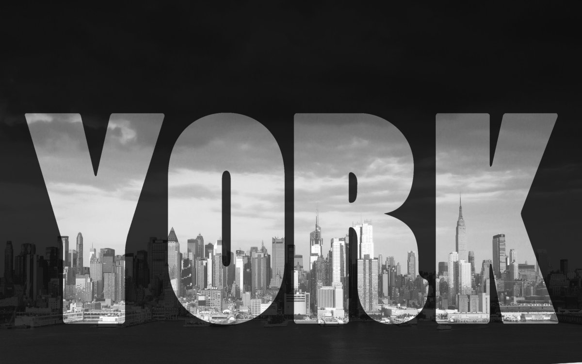 New York надпись