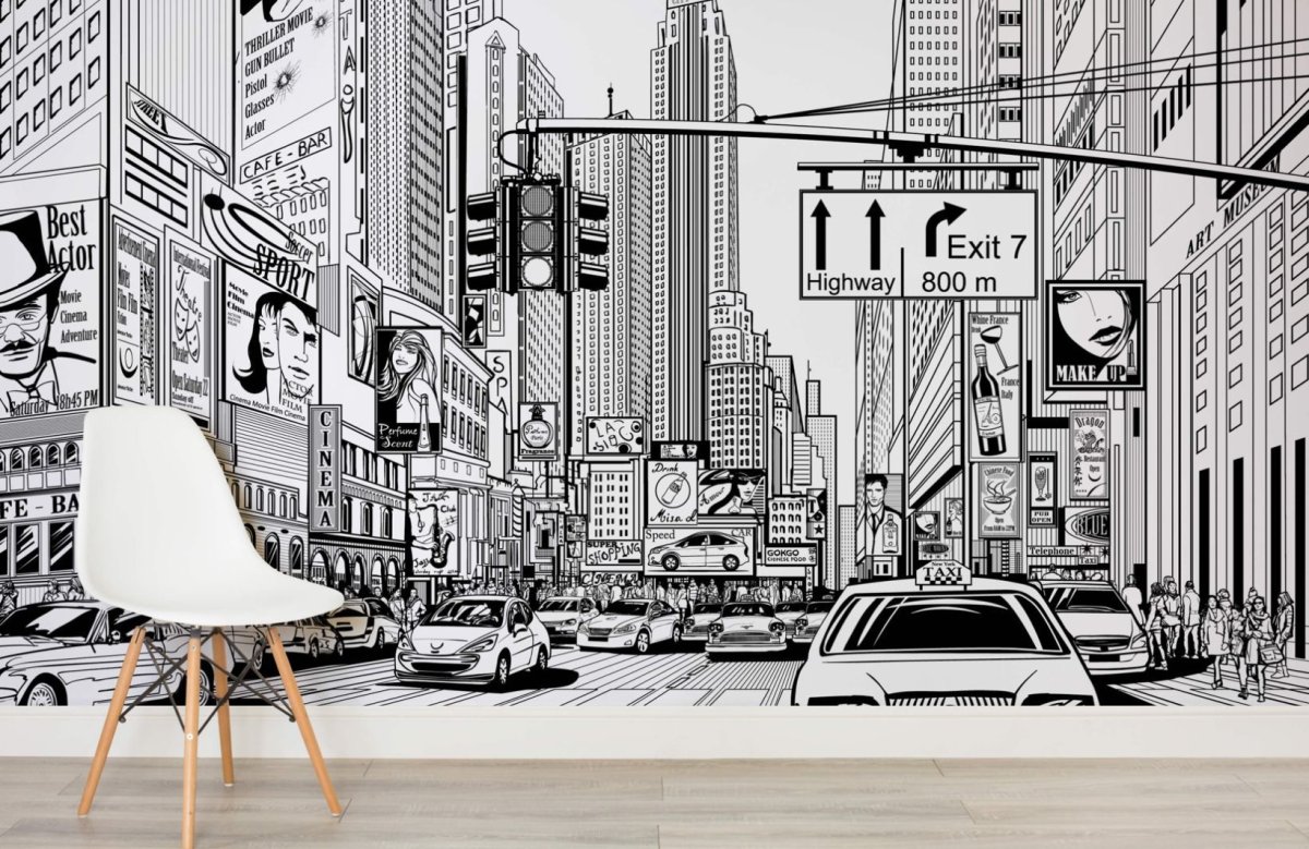 Нью Йорк роспись стен