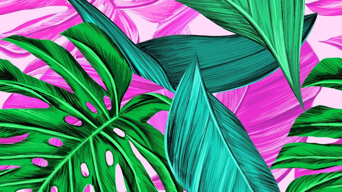 Тропические листья Пинтерест