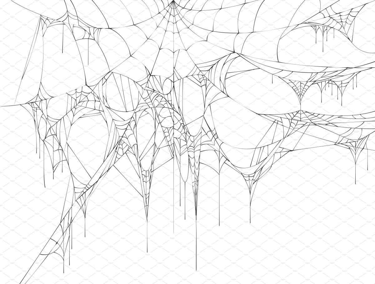 Паутина висит