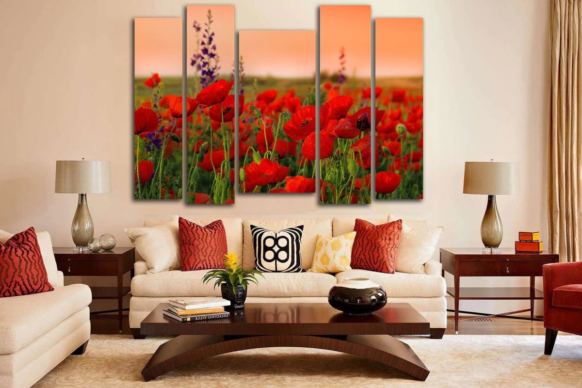 Маки в интерьере