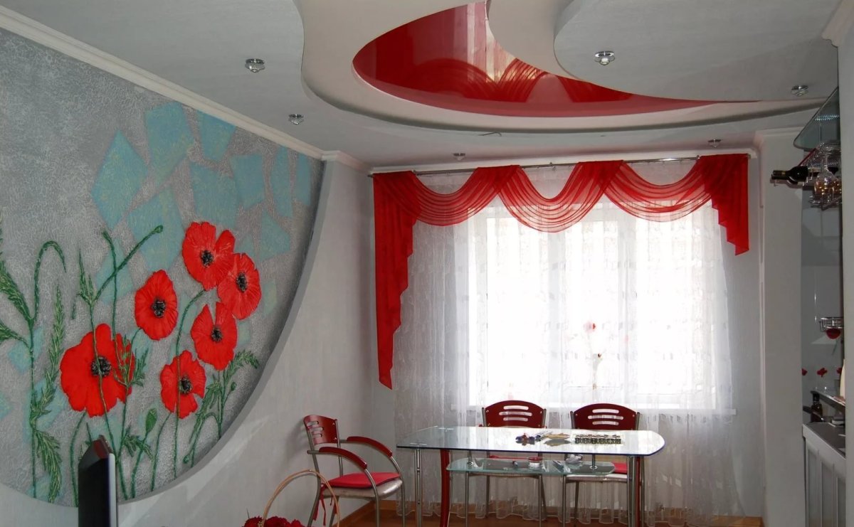 Обои с маками на кухню