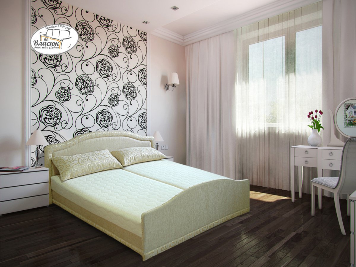 Варианты акцентной стены в спальне