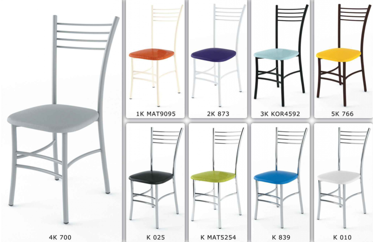 Стул хром "квинтет" (Кайман коричневый 047)