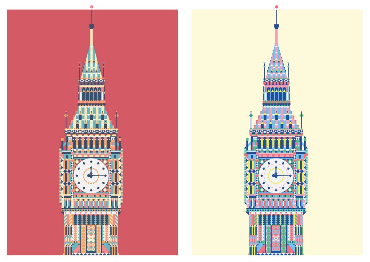 Биг Бен рисунок