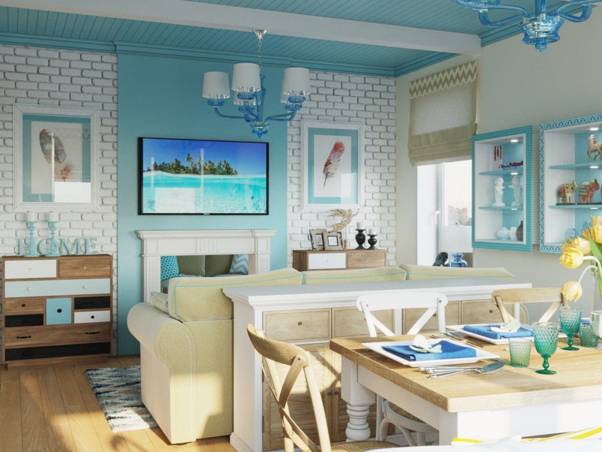 Студия в средиземноморском стиле