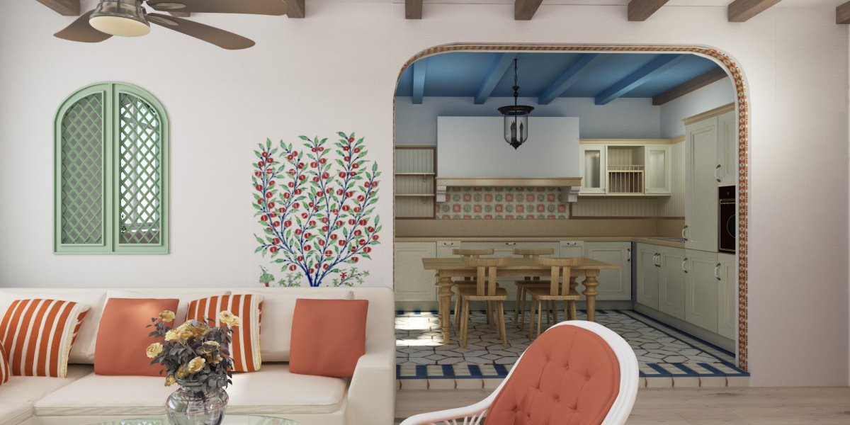 Хрущевка в средиземноморском стиле