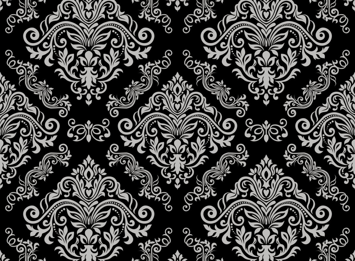 Черный фон с узорами