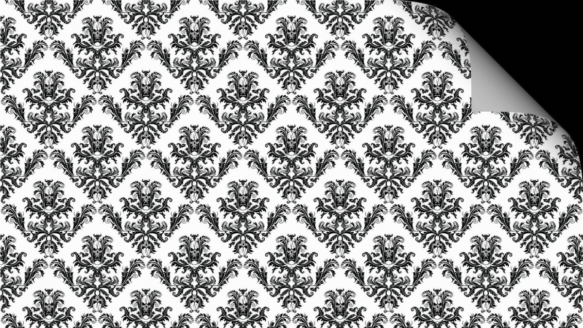 Черно белые обои