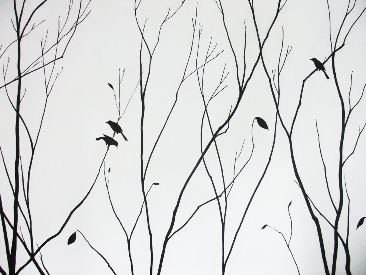 Стилизованные ветки деревьев